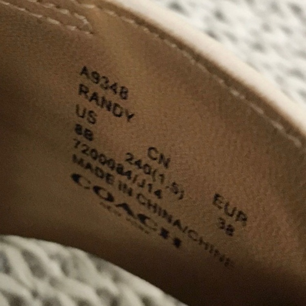 Coach Randy Leather Wedge Sandal - Picture 14 of 16